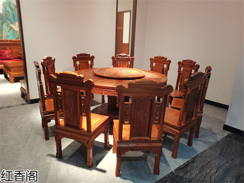 紅香閣 龍回紅 紅木家具展廳實拍
