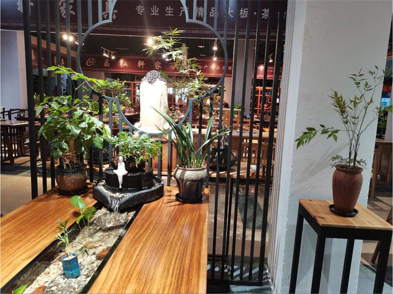 墨匠創(chuàng)意 人文景觀流水茶桌展廳實(shí)拍