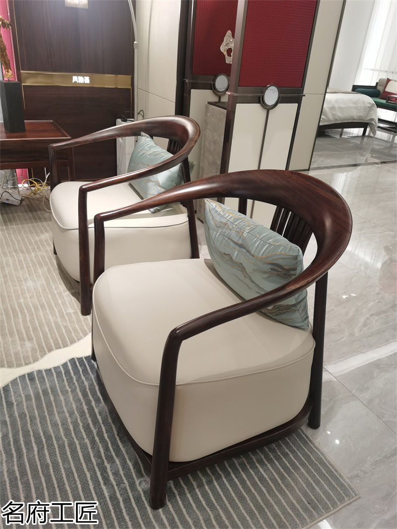 名府工匠風雅薈國潮新中式黑檀木家具展廳實拍