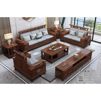 鑫亞軒家具卓越皇朝：烏金木1+2+3沙發626#冬夏兩用