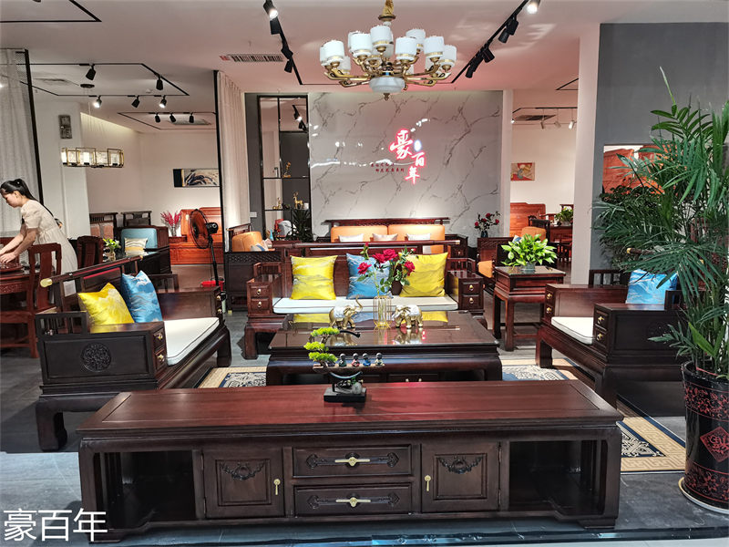 豪百年家具&middot;企隆 東南亞紅檀/印尼花梨木家具展廳實拍