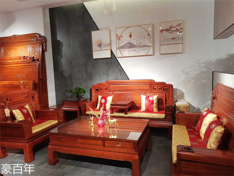 豪百年家具&middot;企隆 東南亞紅檀/印尼花梨木家具展廳實拍