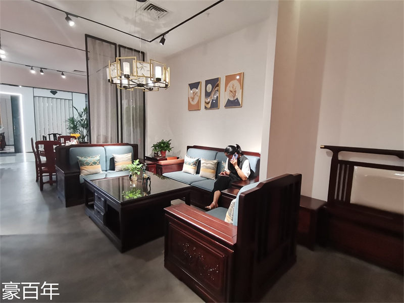 豪百年家具&middot;企隆 東南亞紅檀/印尼花梨木家具展廳實拍