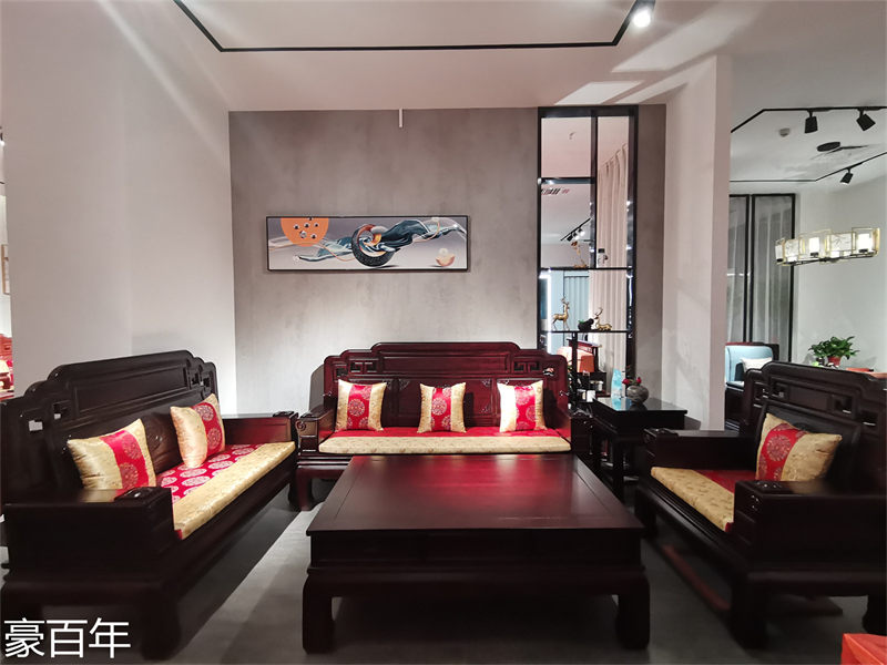 豪百年家具&middot;企隆 東南亞紅檀/印尼花梨木家具展廳實拍