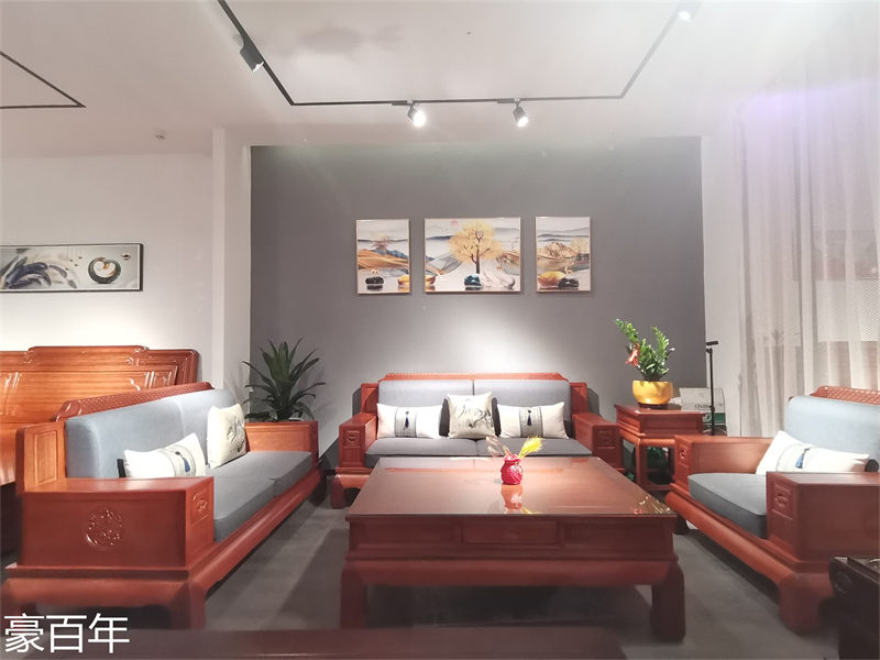 豪百年家具&middot;企隆 東南亞紅檀/印尼花梨木家具展廳實拍