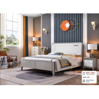 長(zhǎng)樂(lè)家具輕奢系列：大床603#（壓紋）