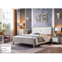 長(zhǎng)樂(lè)家具輕奢系列：大床605#（壓紋）