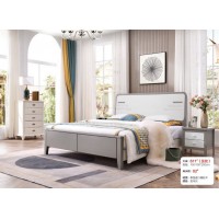 長(zhǎng)樂(lè)家具輕奢系列：大床611#（壓紋）