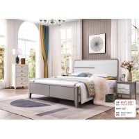 長樂家具輕奢系列：大床613#（壓紋）