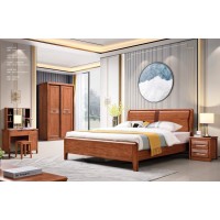 長(zhǎng)樂(lè)家具胡桃木系列：大床A212#
