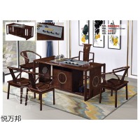 悅?cè)f邦家具，南康新中式仿古茶臺(tái)，江西金絲檀木、格木、南榆木茶臺(tái)、博古架廠家