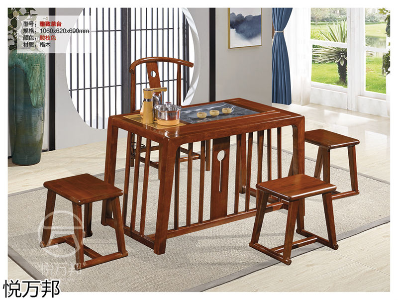悅萬邦新中式仿古茶臺