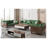 現代極簡風格家具，南康白蠟木家具，江西胡桃色、原木色簡約實木家具，木派家具廠家