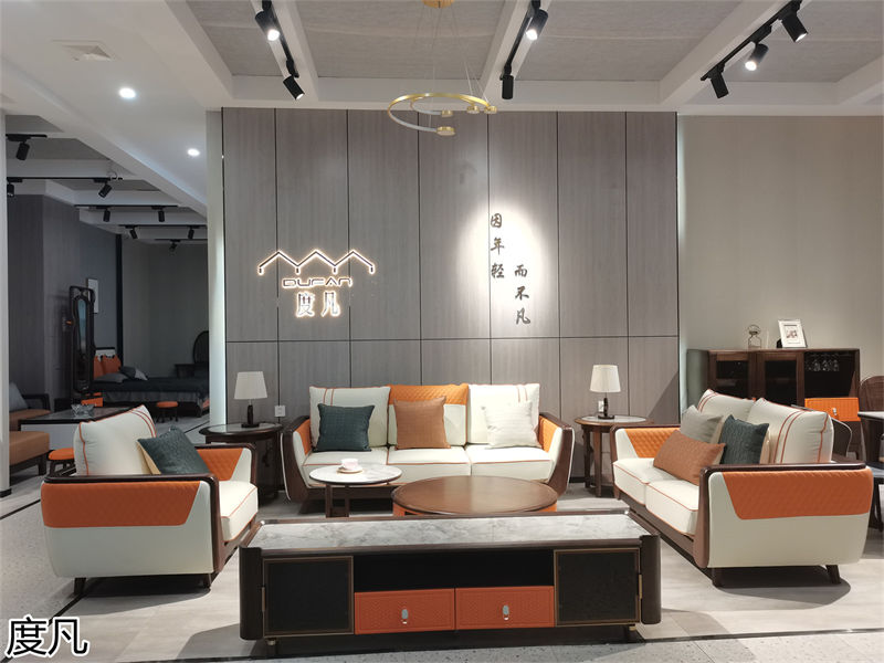 度凡 現代簡約南美黑檀木家具展廳實拍