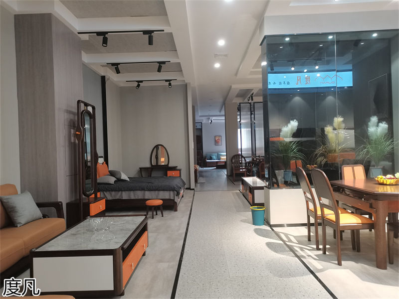 度凡 現代簡約南美黑檀木家具展廳實拍