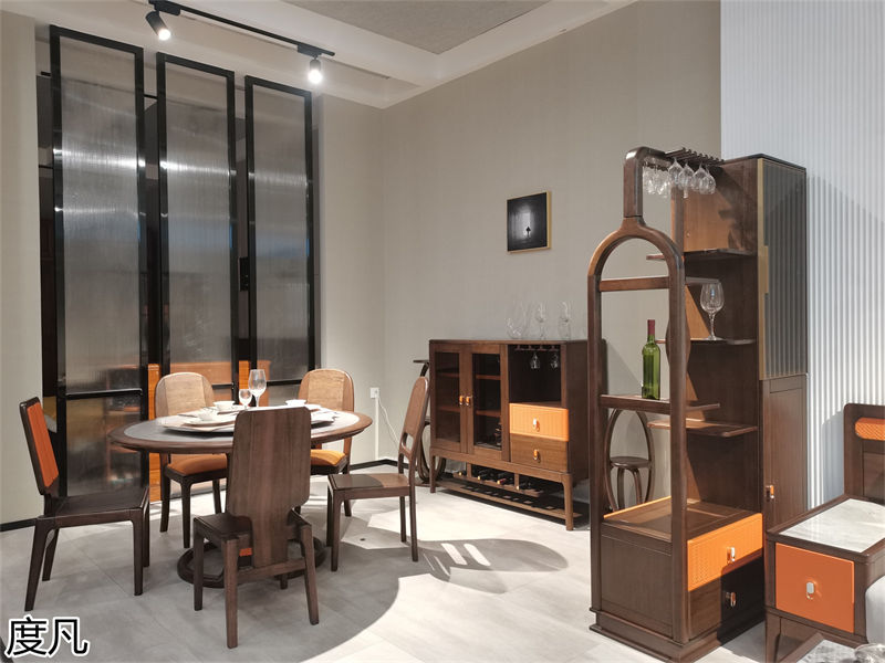 度凡 現代簡約南美黑檀木家具展廳實拍