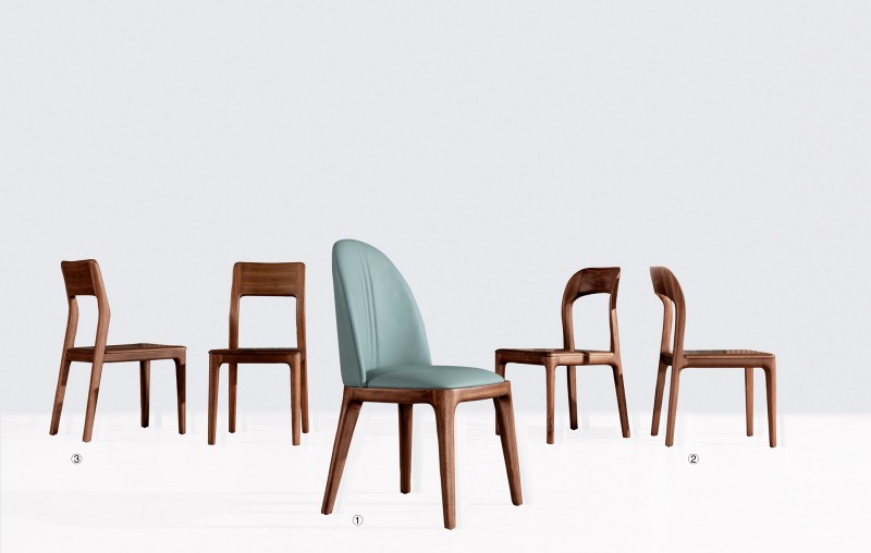 M8101餐椅、M8102餐椅、M8103餐椅