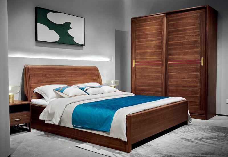 M7004大床、M7103床頭柜、M7302推拉衣柜