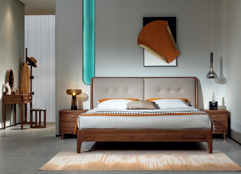 M7003大床、M7102床頭柜、M7202妝臺、M7203妝凳