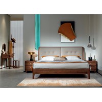 盛唐盛景·慕格意式簡奢南美胡桃木M7003大床、M7102床頭柜、M7202妝臺、M7203妝凳