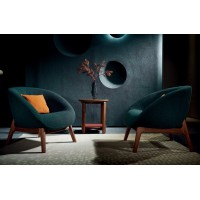 盛唐盛景·慕格意式簡奢南美胡桃木M6403休閑椅、M6401休閑幾