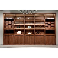 盛唐盛景·慕格意式簡奢南美胡桃木組合廳柜（尺寸按要求定制）