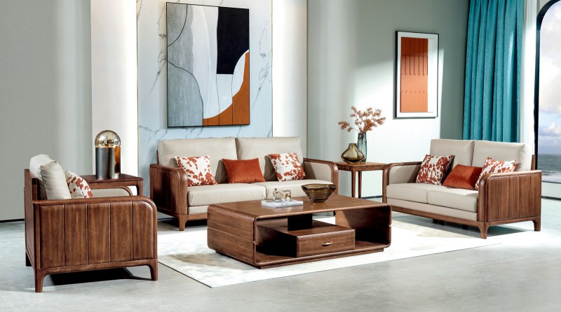 M6006沙發1+2+3、M6102長茶幾、M6202方角幾