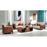 盛唐盛景·慕格意式簡(jiǎn)奢南美胡桃木M6006沙發(fā)1+2+3、M6102長(zhǎng)茶幾、M6202方角幾