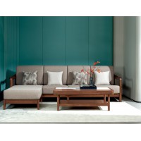 盛唐盛景·慕格意式簡(jiǎn)奢南美胡桃木M6005轉(zhuǎn)角沙發(fā)、M6104長(zhǎng)茶幾