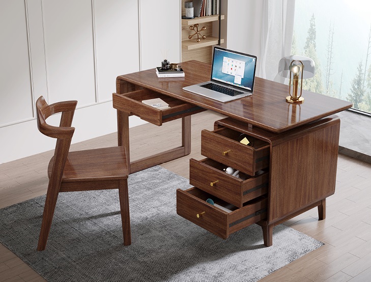木匠空間現(xiàn)代簡約實(shí)木書桌S03#