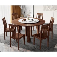 木匠空間現(xiàn)代簡約實木圓臺CZ08#、餐椅CY08#