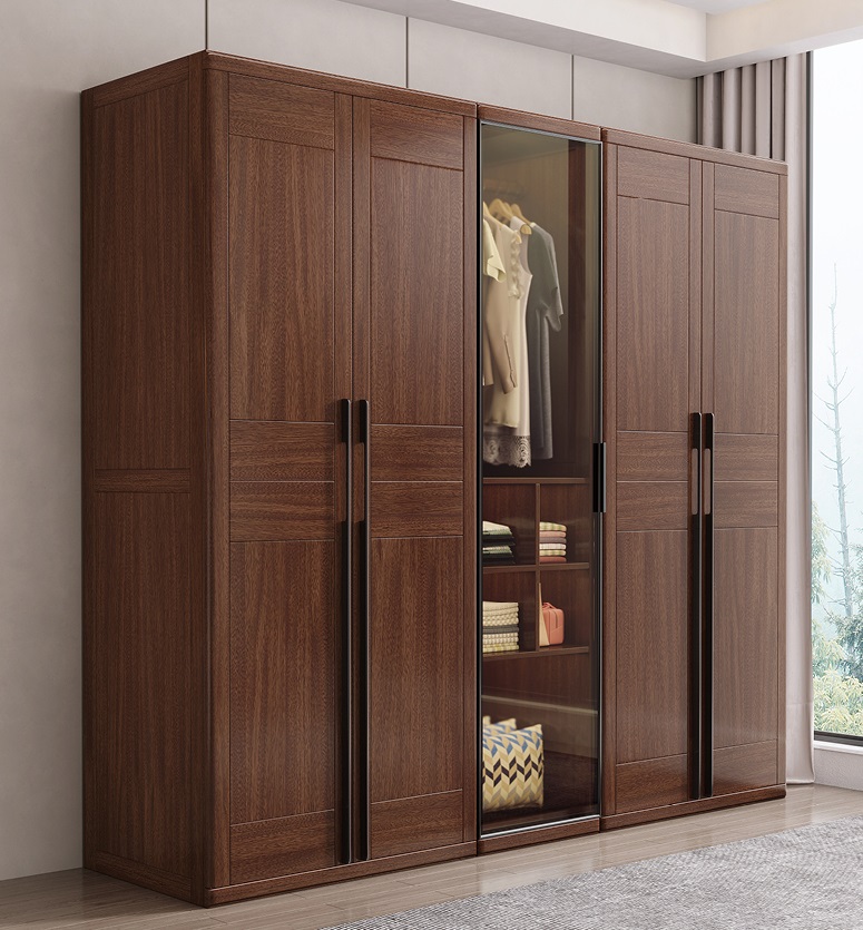 木匠空間現代簡約實木五門衣柜Y01#