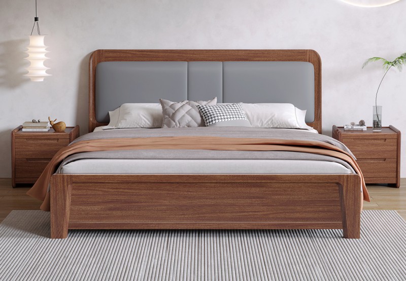 木匠空間現代簡約實木床C12#