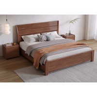 木匠空間現代簡約實木床C16#