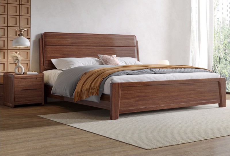 木匠空間現(xiàn)代簡(jiǎn)約實(shí)木床C13#