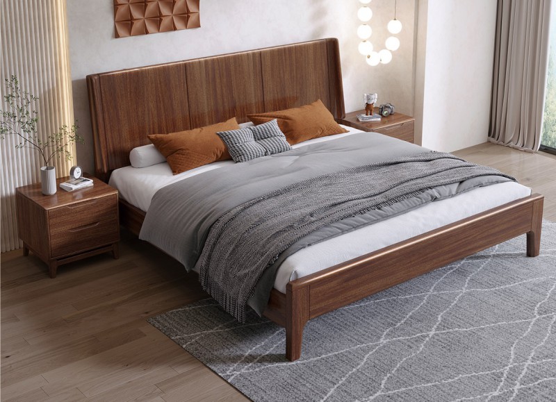 木匠空間現代簡約實木床C06#