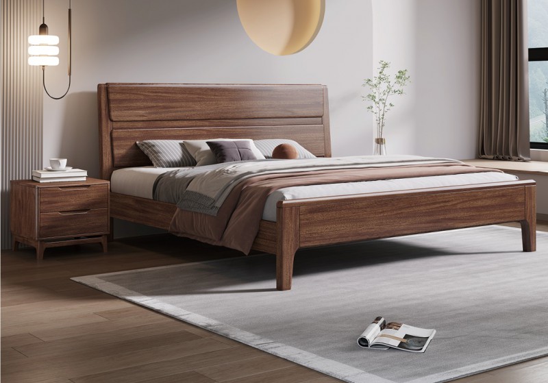 木匠空間現(xiàn)代簡(jiǎn)約實(shí)木床C01#