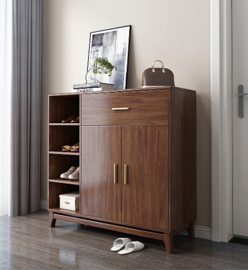 木匠空間現代簡約實木鞋柜