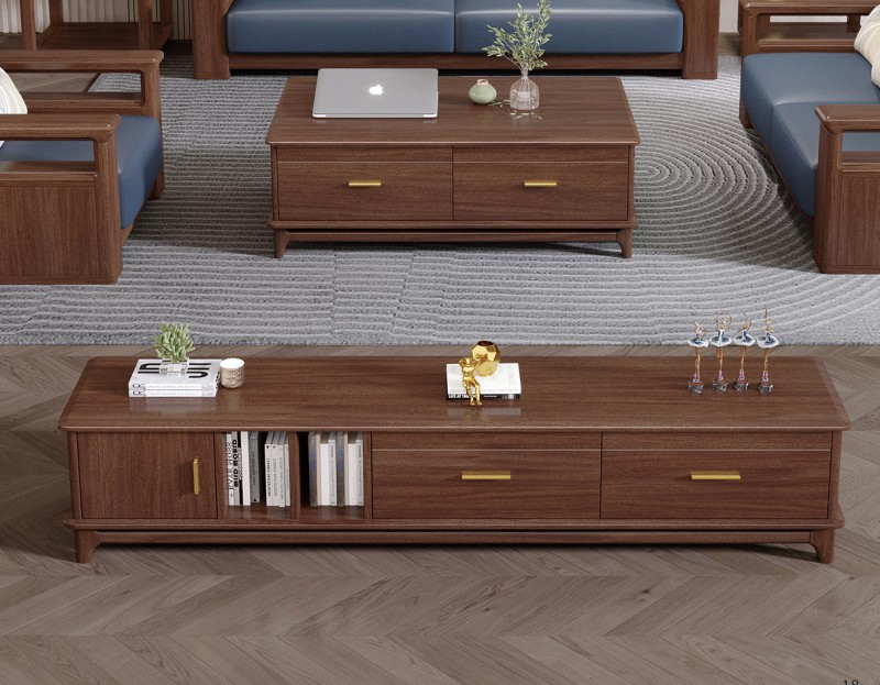 木匠空間現(xiàn)代簡約實木電視柜DS06#