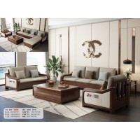 木匠空間現代簡約實木沙發826#