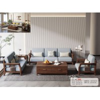 木匠空間現代簡約實木沙發829#