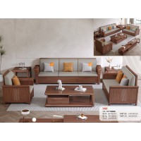 木匠空間現代簡約實木沙發822#冬夏兩用