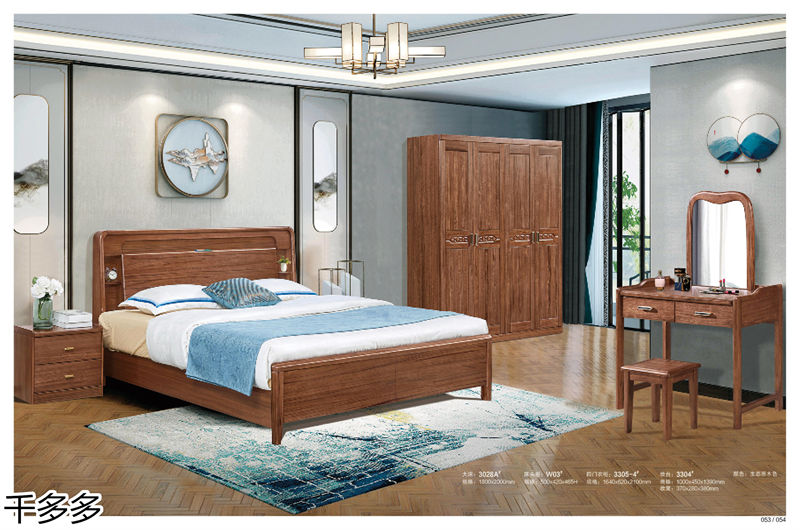 千多多小烏金木、輕奢白蠟木、時尚壓紋家具