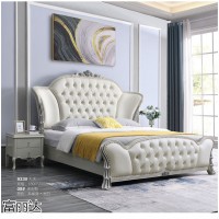 富麗達家具，南康美式輕奢風格家具，江西現代簡約實木靜音床，富詠家具生產廠家