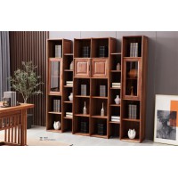 安德穩南美胡桃木木蠟油原木家具：書柜1001#