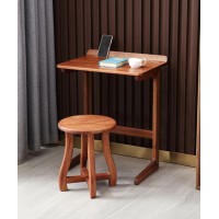安德穩南美胡桃木木蠟油原木家具：小書桌802#、圓凳A003#