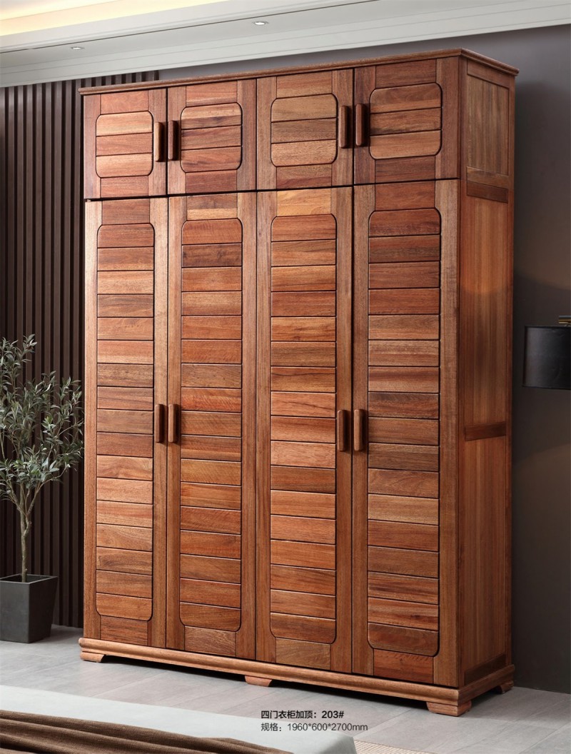 四門衣柜加頂203#