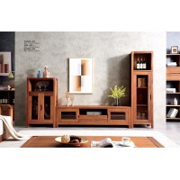 安德穩南美胡桃木木蠟油原木家具：組合柜209#