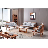 安德穩(wěn)南美胡桃木木蠟油原木家具：123沙發(fā)985#