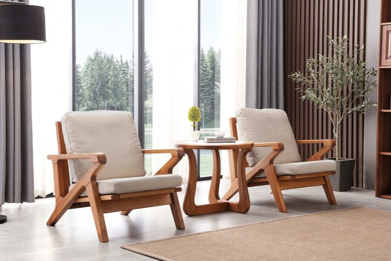 休閑椅1012#、巖板圓幾W01#